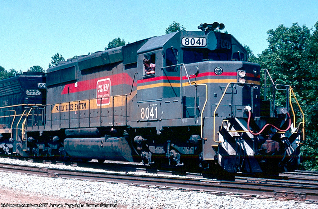 Seaboard System SD40-2 #8041, the lead unit of train #329,